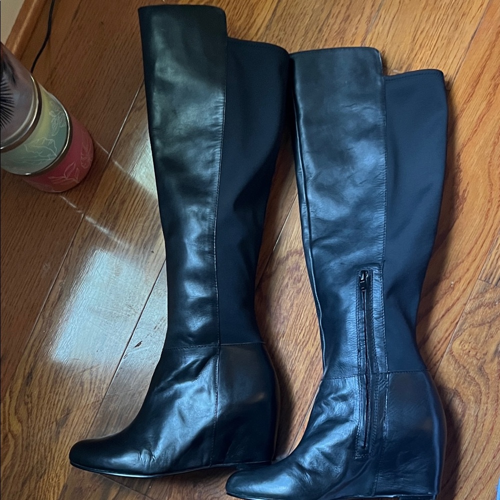Arturo Chiang Black Leather Boots